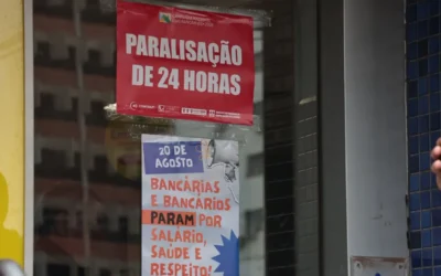 Com mais de 50 agências fechadas, bancários paralisam atividades em Campo Grande