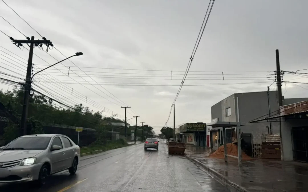 Campo Grande amanhece chuvosa e registra acumulado de 31,6 mm nas últimas 3 horas