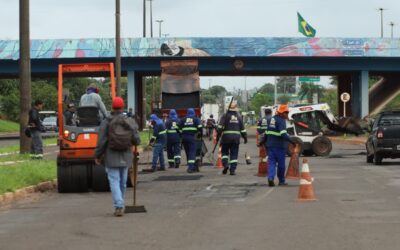 Capital recebe serviços de tapa-buracos em todas as regiões neste sábado