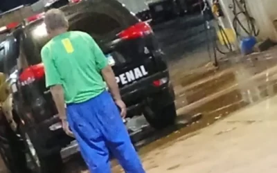 Bêbado que furtou viatura da Polícia Penal em Campo Grande continuará na cadeia
